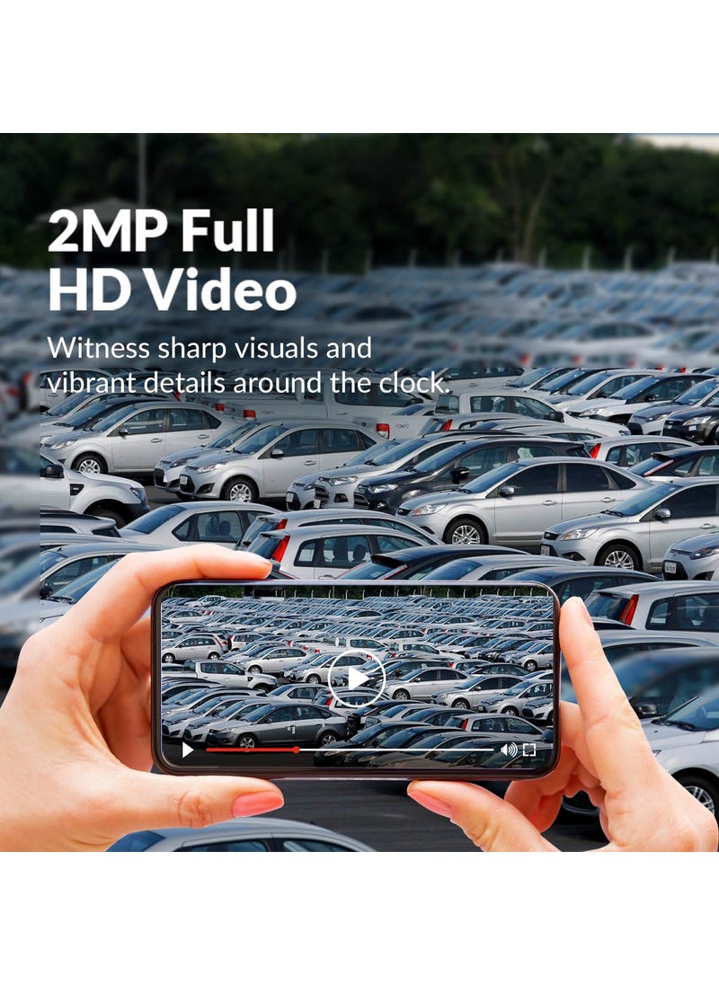 CP PLUS - CP PLUS 2 MP Full HD Smart Wi-fi CCTV Camera | 115° Angle of View | 2 Way Talk | Motion Tracking & Detection Alert | Built-in 16x Digital Zoom | Full Color Night Vision | IR Distance 10Mtr | CT22 - Image 1