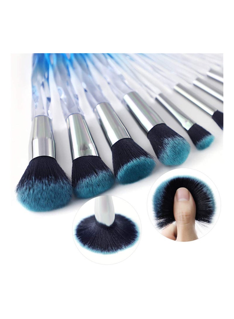 Arabest 10-Pack Professional Acrylic Diamond Handle Brush Strap Pack (Blue) - Image 3