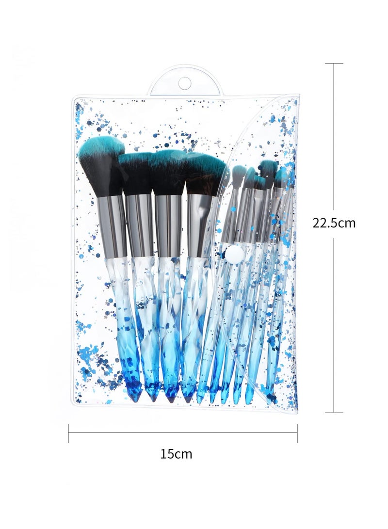 Arabest 10-Pack Professional Acrylic Diamond Handle Brush Strap Pack (Blue) - Image 5