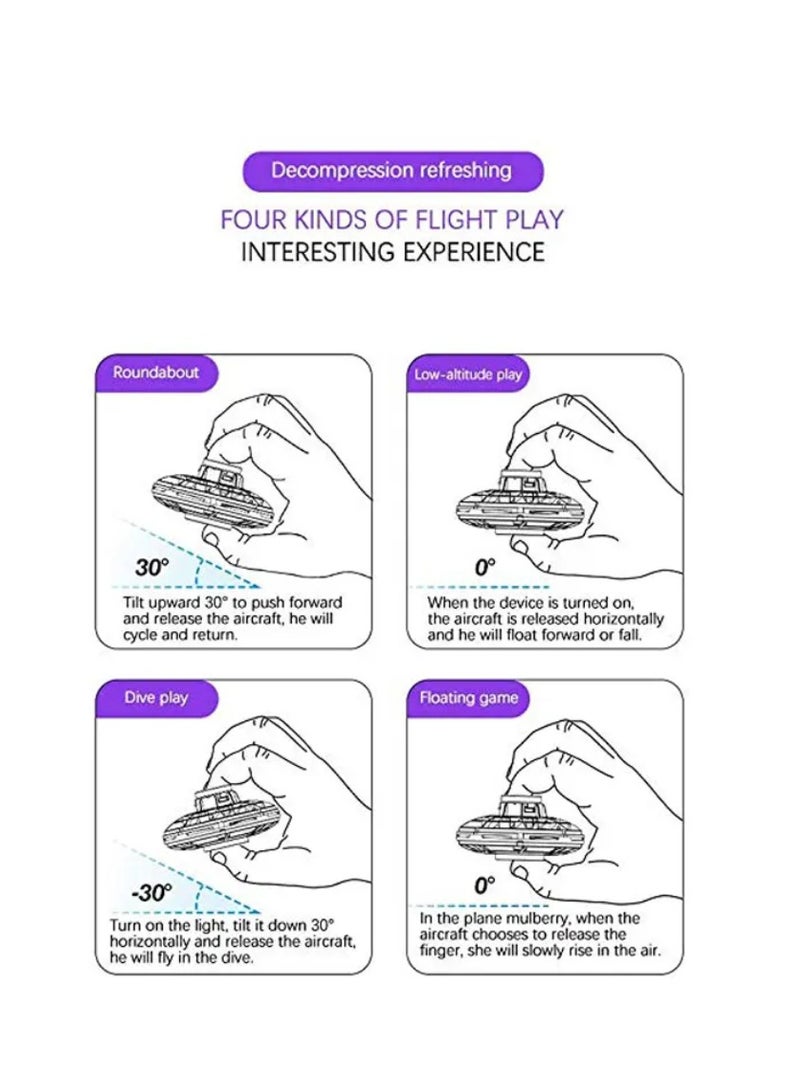 Lightweight Rechargeable And Portable Flynova Pro Coolest Flying Ball For Kids And Adults Blue - Image 4