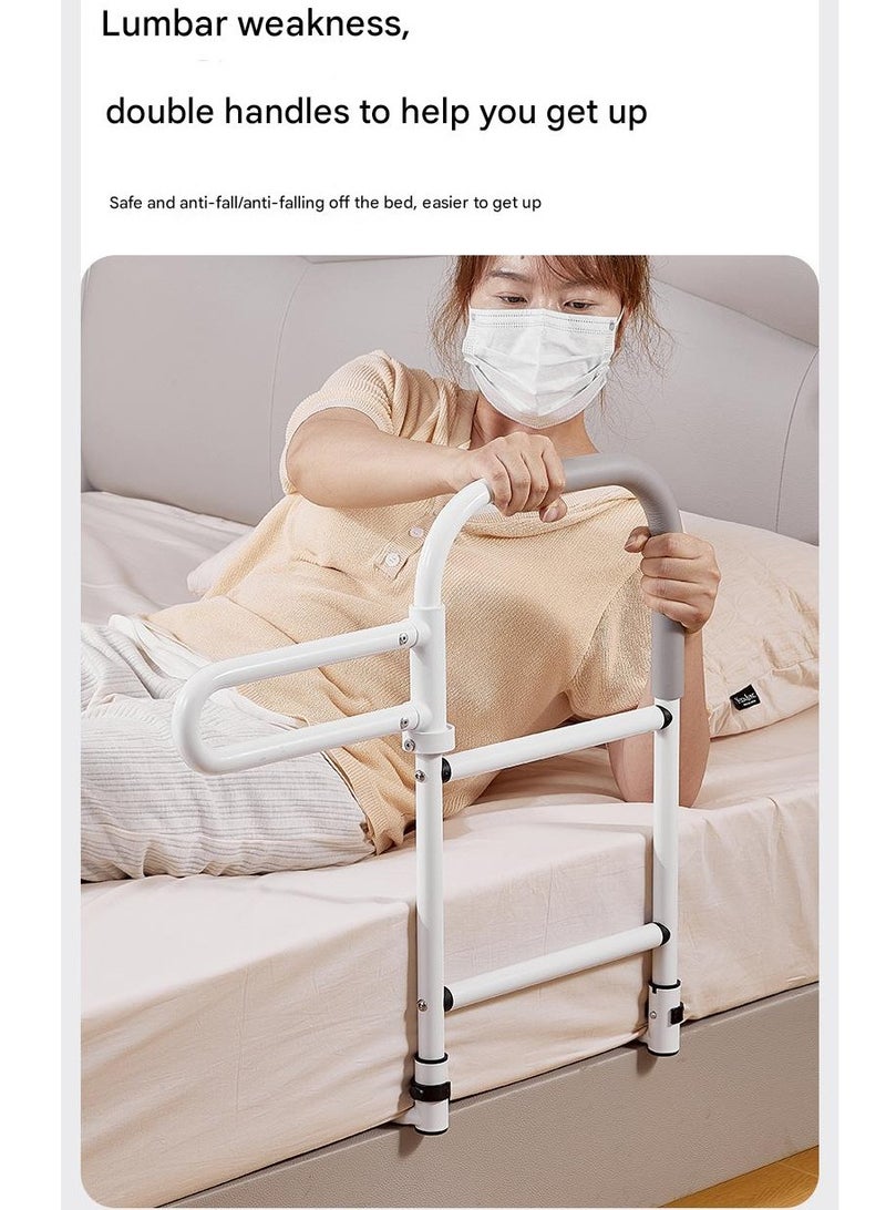 شو وو درابزين سرير لكبار السن، درابزين مساعد للسرير قابل للتعديل بمقبض يدور 360 درجة، إمساك للسرير لكبار السن والحوامل والمرضى ذوي الحركة المحدودة - Image 2