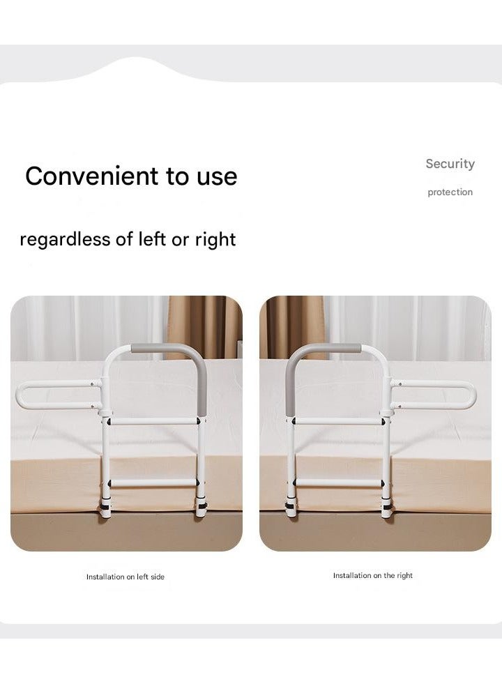 شو وو درابزين سرير لكبار السن، درابزين مساعد للسرير قابل للتعديل بمقبض يدور 360 درجة، إمساك للسرير لكبار السن والحوامل والمرضى ذوي الحركة المحدودة - Image 3
