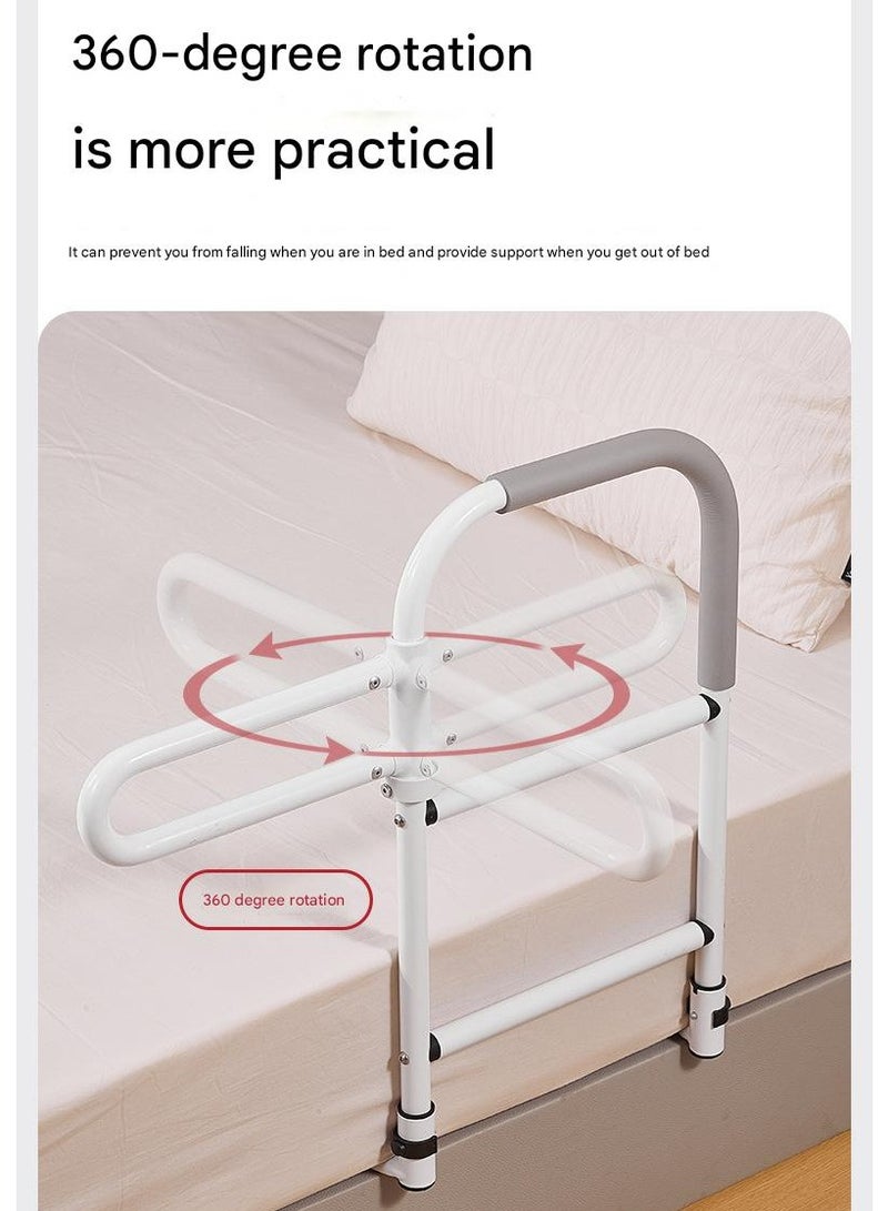 شو وو درابزين سرير لكبار السن، درابزين مساعد للسرير قابل للتعديل بمقبض يدور 360 درجة، إمساك للسرير لكبار السن والحوامل والمرضى ذوي الحركة المحدودة - Image 5