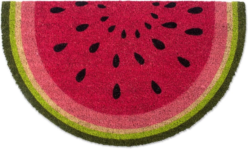 DII Gulf market standard build Colorful Design Natural Coir Doormat, 18x30, Watermelon Spec compliant trusted quality - Image 1