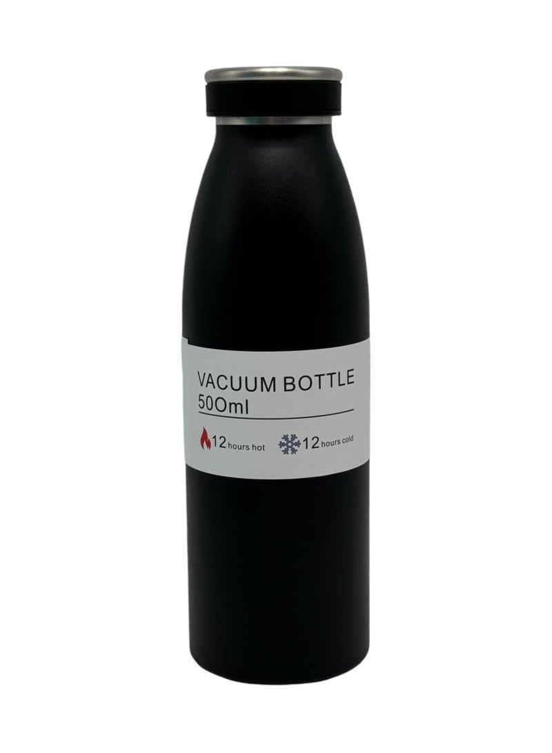 كيوشوب زجاجة مياه ترمس بريميوم من كيوشوب®️ سعة (500ml)، زجاجة شرب عالية الجودة، تحافظ على المشروبات ساخنة وباردة، مثالية للاطفال، معزولة بتفريغ الهواء، امنة للاستخدام في غسالة الصحون  - Image 1