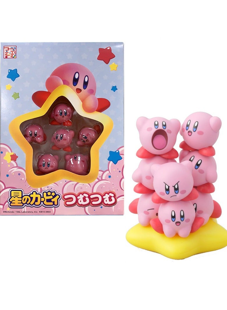 عام نجمة كيربي الرقم لعبة 10 دمية + نجمة قاعدة مكدسة لو كيربي نموذج دمية مجموعة للعائلة والأصدقاء الهدايا (3-4 سم) - Image 1