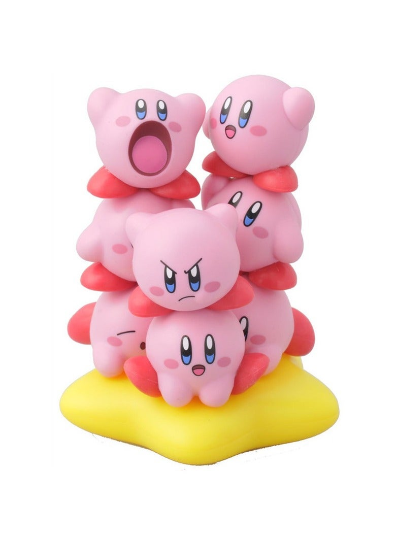 عام نجمة كيربي الرقم لعبة 10 دمية + نجمة قاعدة مكدسة لو كيربي نموذج دمية مجموعة للعائلة والأصدقاء الهدايا (3-4 سم) - Image 4
