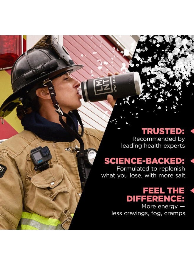 LMNT - مسحوق إلكتروليت خالي من السكر - ملح التوت - عبوات مسحوق الترطيب | بدون مكونات مشكوك فيها | مناسب لنظام الكيتو والباليو | 30 عودًا - Image 3