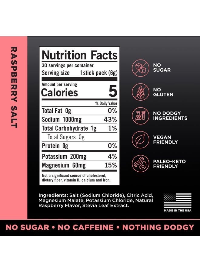LMNT Zero Sugar Electrolytes - Raspberry Salt | Drink Mix | 30-Count - Image 4