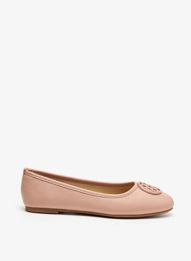 سيليست Women's Logo Accent Round Toe Ballerina Shoes