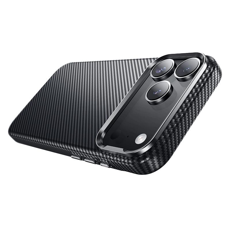 Hoco For Iphone 17 Pro As13 Carbon Fiber Pattern Magsafe Magnetic Pc Phone Case(Black) - Image 3