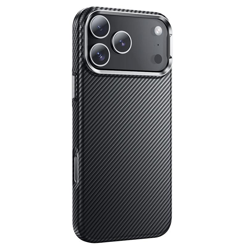 Hoco For Iphone 17 Pro As13 Carbon Fiber Pattern Magsafe Magnetic Pc Phone Case(Black) - Image 2
