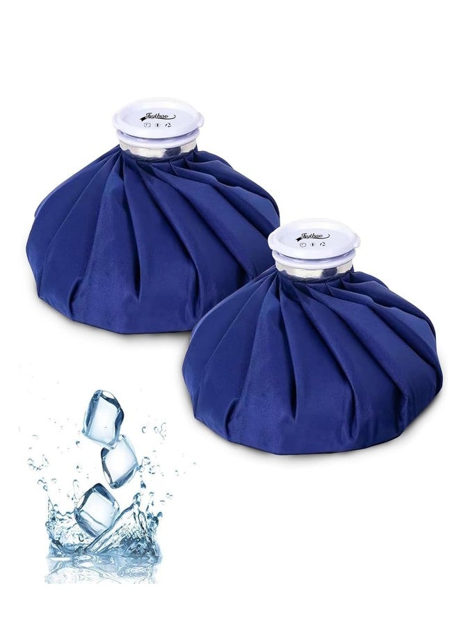 Fythao Ice Pack, Ice Bags for Injuries Reusable 2Packs, 11" Ice Bags Hot Water Bag for Hot & Cold Therapy and Pain Relief, No-Leak Elastic Breathable Ice Bag, Size 11", Blue - Image 1