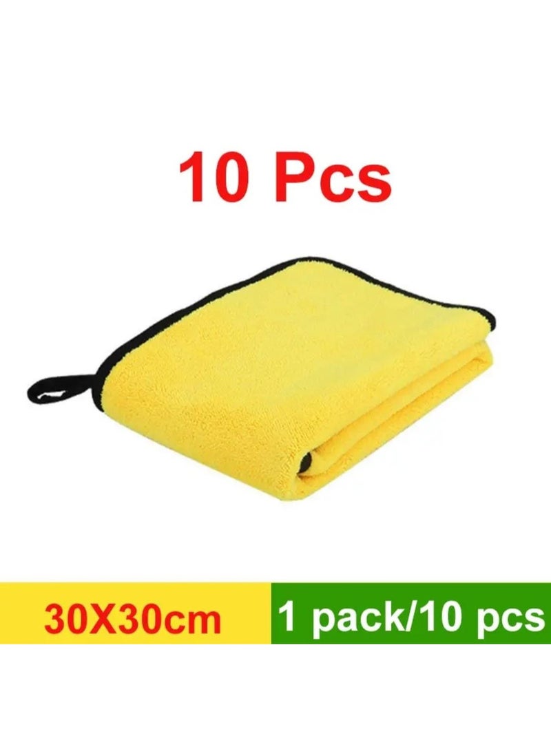 Car Drying Towel Pack of 10, Microfiber Premium Soft Car Drying Towel Guaranteed to Keep Your Car Looking Its Best, Ultra-Absorbent Detailing Towel for Car/Windows/Screen/Kitchen, 40x30cm - Image 1
