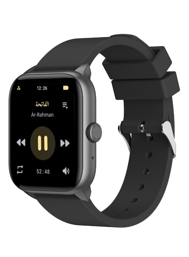 iQIBLA QURAN SMART WATCH Full Quran Recitation | Prayer Times Reminders | Daily Azkar | Hijri Calendar | HR & SPO2 Monitoring | Bluetooth Call  - Image 3