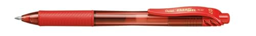 Pentel Knock Gel Ballpoint Pen Energel X, 0.7mm Regular Triagle Tip, Red Ink (BL107-B) - Image 1