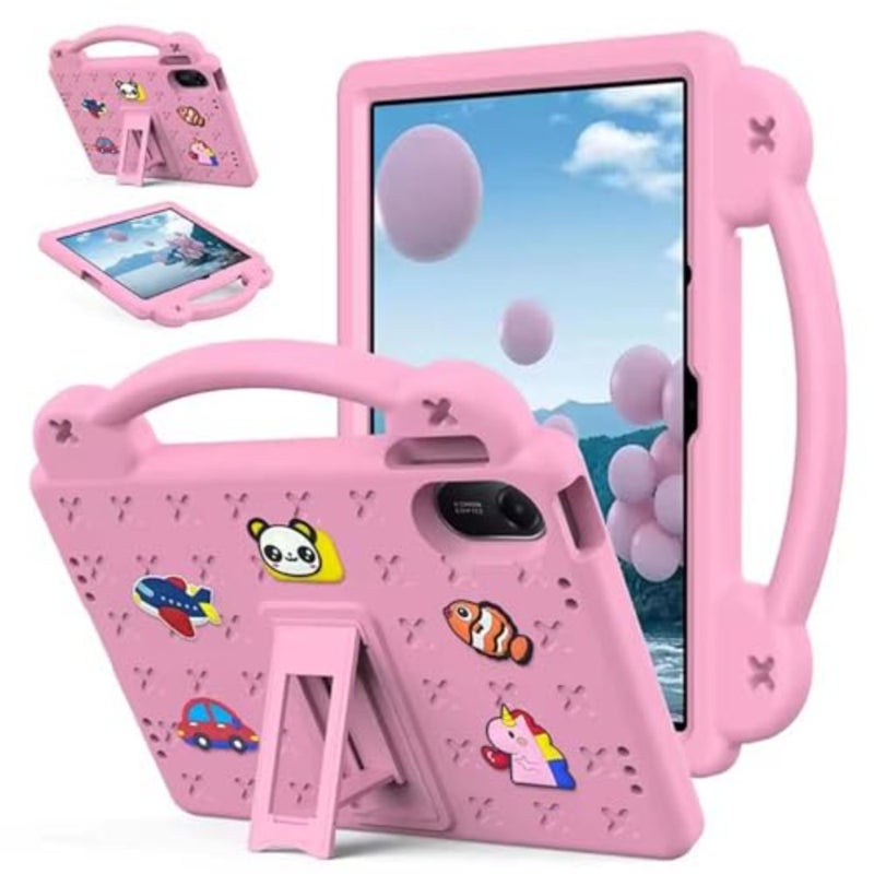 Compatible with Xiaomi Redmi Pad 2 11 Inch Tablet Case and Handle Stand شاموآي ريدمي باد 2 Tablet Cover, Lightweight Shockproof Protective Cover, DIY Cute Design, Friendly Case - Image 1