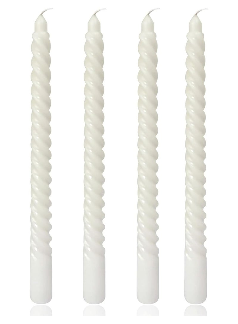 4PCS Premium Spiral Cone Candles - Elegant Ramadan/Eid Decor, Long-Lasting Scented Candles for Wedding/Party/Home - Image 1