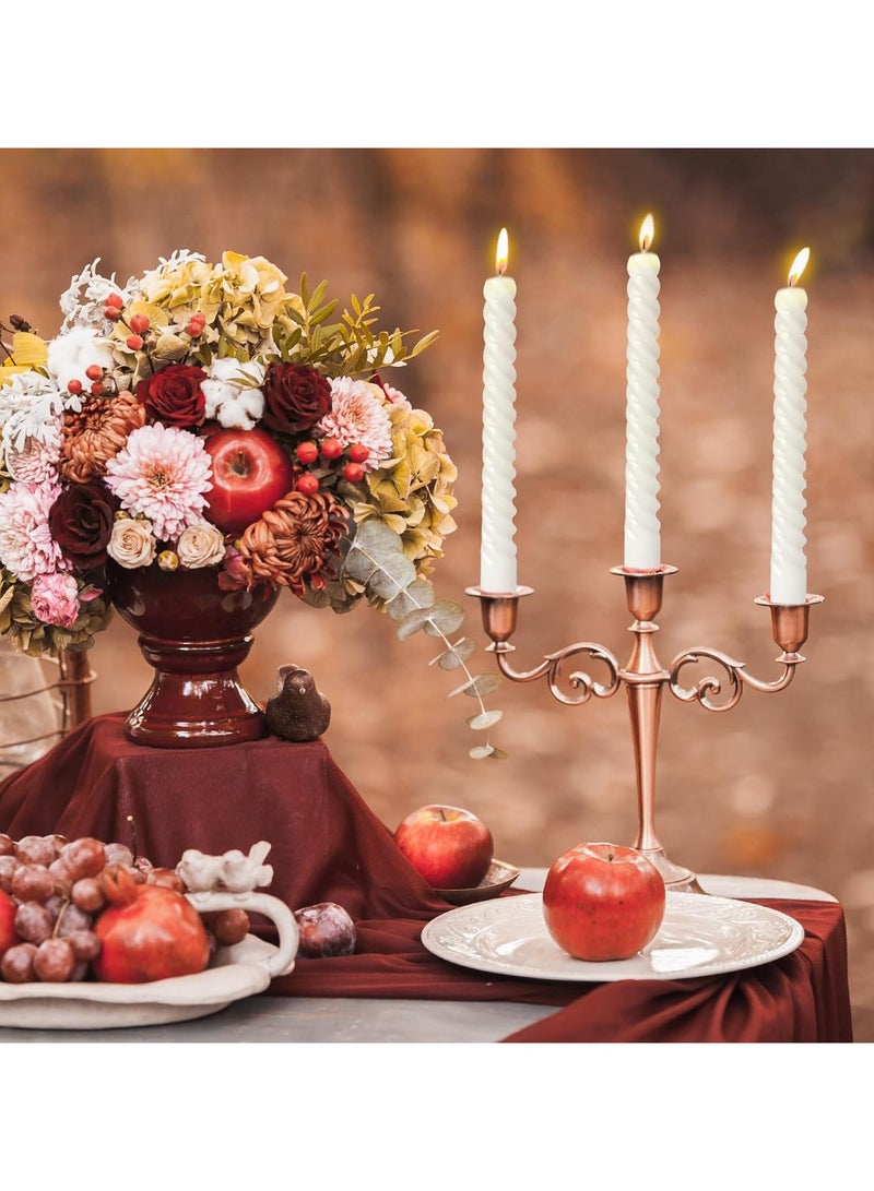 4PCS Premium Spiral Cone Candles - Elegant Ramadan/Eid Decor, Long-Lasting Scented Candles for Wedding/Party/Home - Image 3