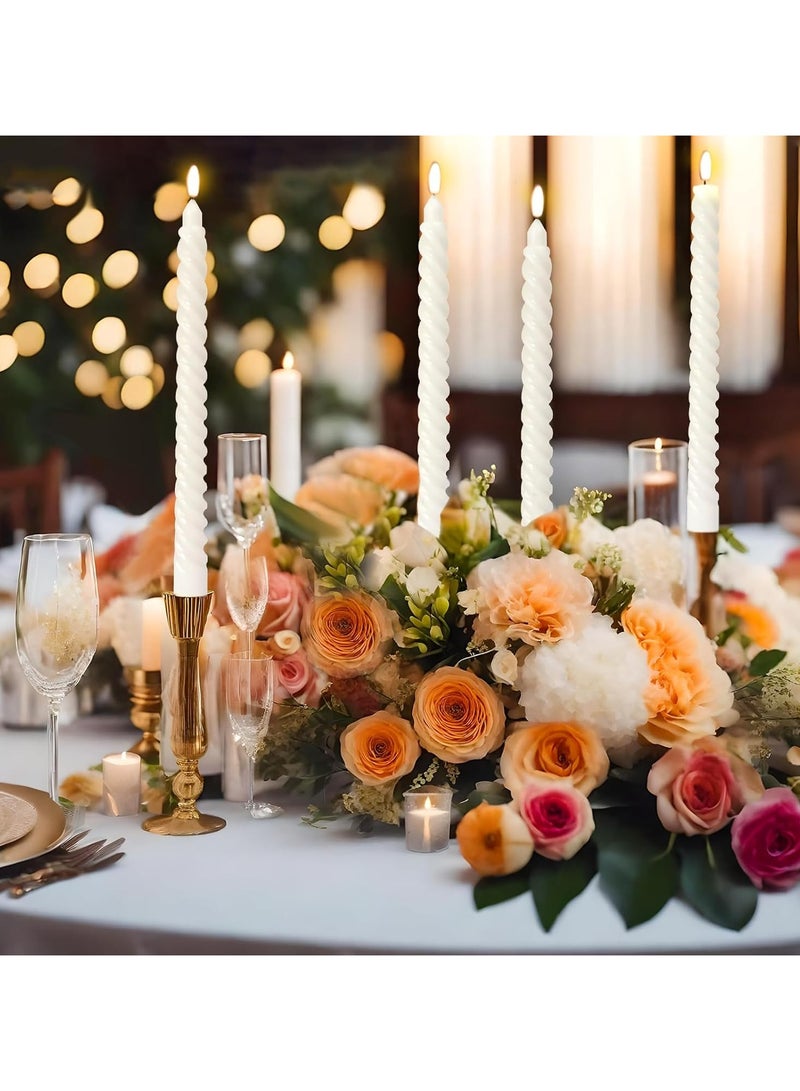 4PCS Premium Spiral Cone Candles - Elegant Ramadan/Eid Decor, Long-Lasting Scented Candles for Wedding/Party/Home - Image 4