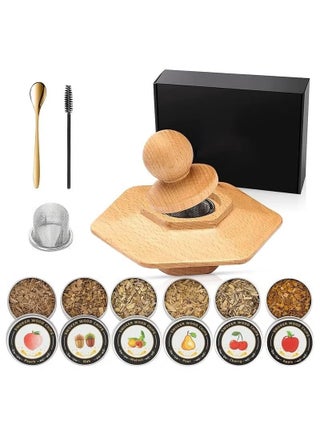 Cocktail Smoker Kit, Whiskey Smoker Infuser Kit, 6 Flavors Wood Chips, Old Fashioned Smoker Kit, for Whiskey, Bourbon, Old Fashioned drink, cheese, meat, fruits, Gifts for Men Dad Husband - view 4