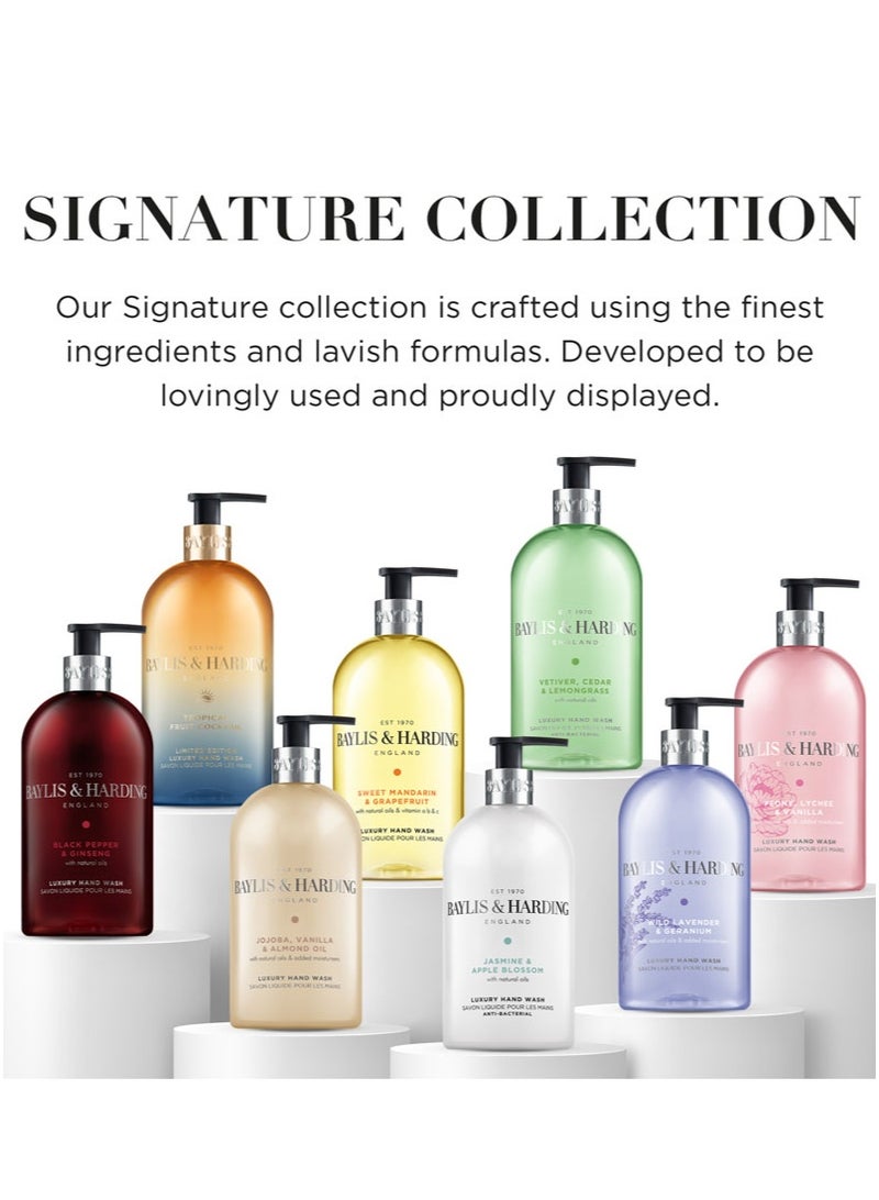 Baylis & Harding Black Pepper and Ginseng Hand Wash, 500ml | Vitamin Enriched | Musky and Masculine Scent with Bergamot | Long Lasting Fragrance | Paraben Free - Image 4