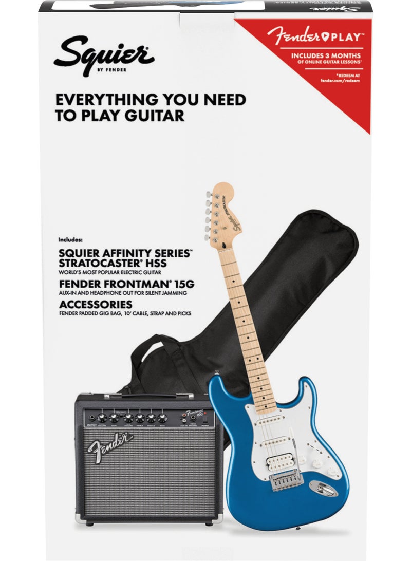 FENDER فندر سكوير 0372820602 باقة أفيتيتي سيريس ستراتوكاستر HSS – أزرق بحيرة بلاسييد - Image 3