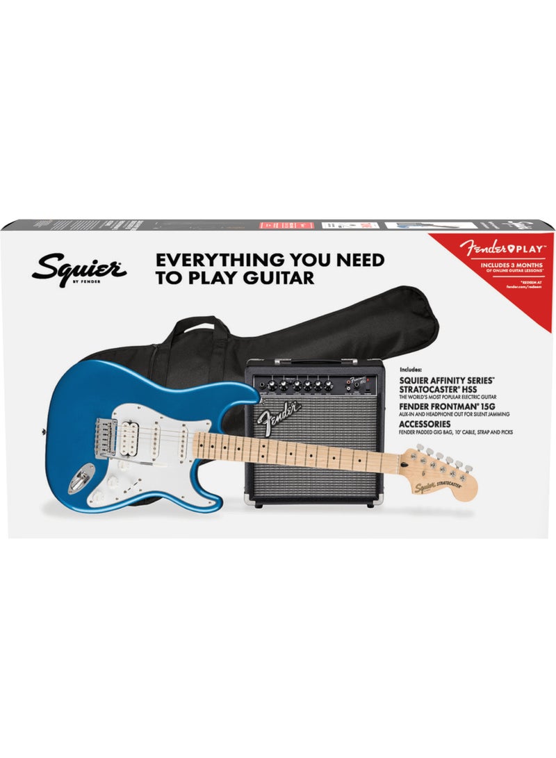 FENDER فندر سكوير 0372820602 باقة أفيتيتي سيريس ستراتوكاستر HSS – أزرق بحيرة بلاسييد - Image 2