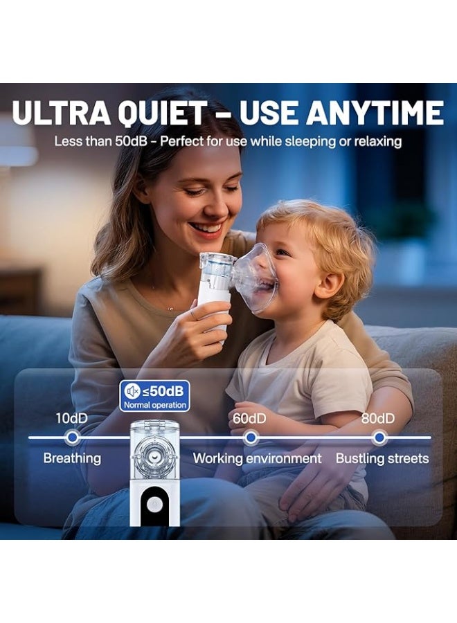 Portable Silent Aerosol Inhaler – USB Rechargeable Inhaler for Adults & Children, Ideal for Home and Travel - Image 4