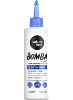 Salon Line Linha Sos Bomba (Original) Tonico Fortalecedor Crescimento Acelerado 100 Ml (Salon Line Sos Bomb (Original) Collection Fast Growth Strengthening Tonic 3.38 Fl Oz)