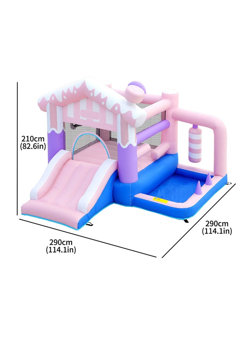 MaBaby - Children's Outdoor Inflatable Bouncers Inflatable Water Slides For Kids Inflatable Water Park With Climbing Bouncing Sliding Crawling Blow Up Jumping Castle With Blower - Image 1