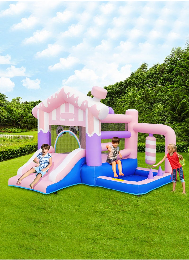 MaBaby - Children's Outdoor Inflatable Bouncers Inflatable Water Slides For Kids Inflatable Water Park With Climbing Bouncing Sliding Crawling Blow Up Jumping Castle With Blower - Image 1