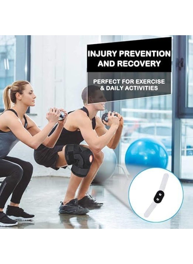 دعامة الركبة مع دعامات - ضاغط قابل للتعديل لدعم ACL والأربطة وتخفيف آلام المفاصل - مثالي للجري والمشي واللياقة - Image 4