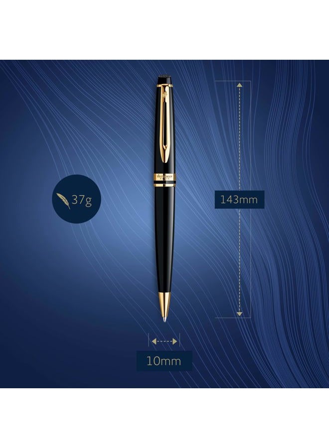 Waterman قلم حبر جاف أسود خبير، نقطة متوسطة، حبر أزرق - S0951700 - Image 3