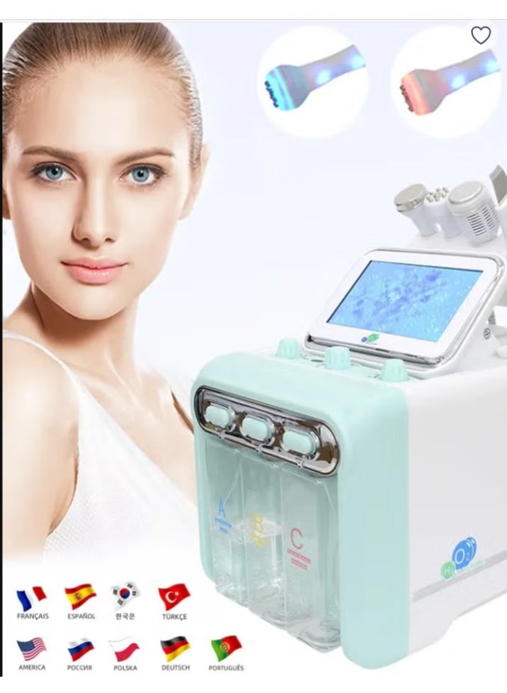 Hoopoe 7-in-1 Hydra Skin Rejuvenation Facial Beauty Machine – Hydro Dermabrasion Deep Cleansing & Anti-Aging Skin - Image 4