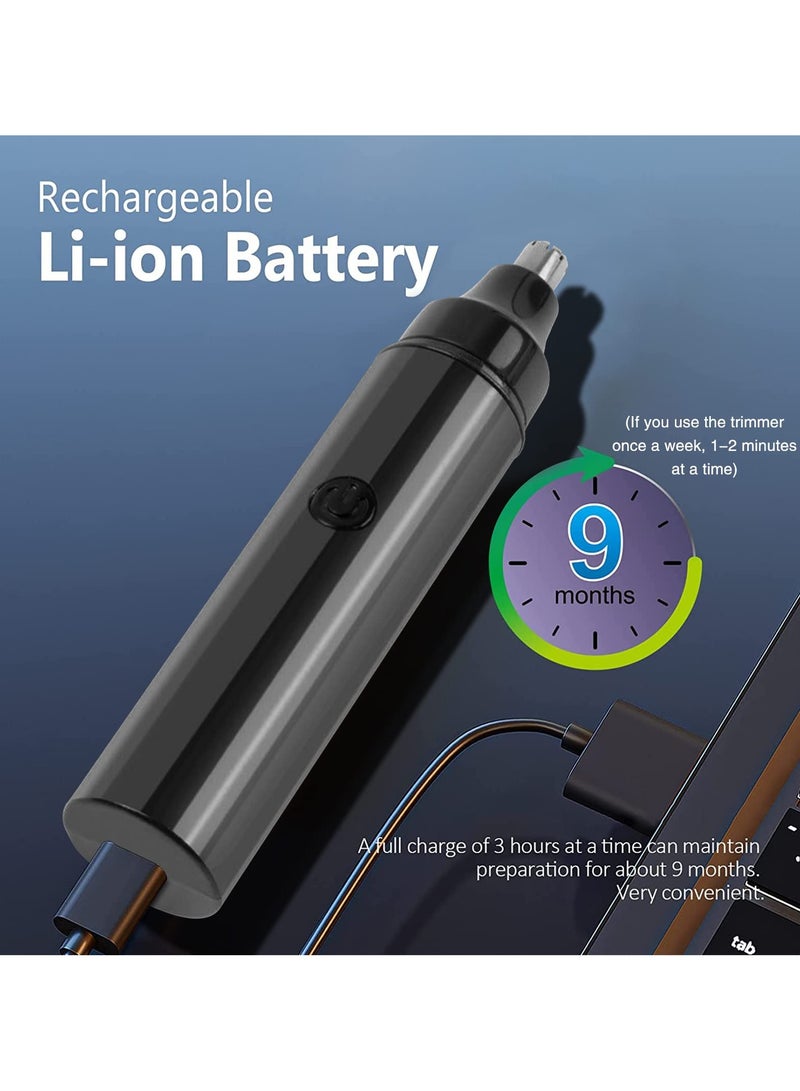 Yakiter Unisex Nose Hair Trimmer USB Charging（Black） - Image 5