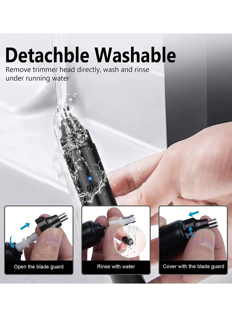 Yakiter Unisex Nose Hair Trimmer USB Charging（Black） - Image 4