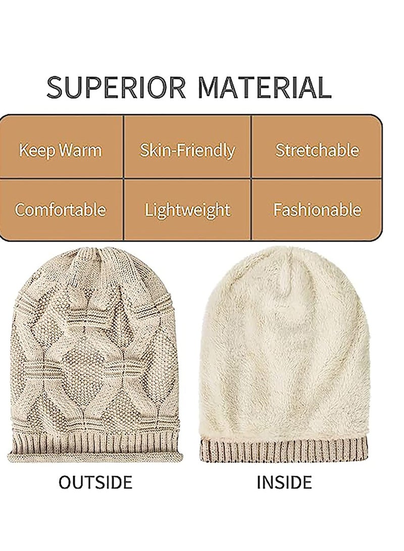 قبعات بوني غير محددة الحجم 2 عبوة للموضة الشتوية - Image 3