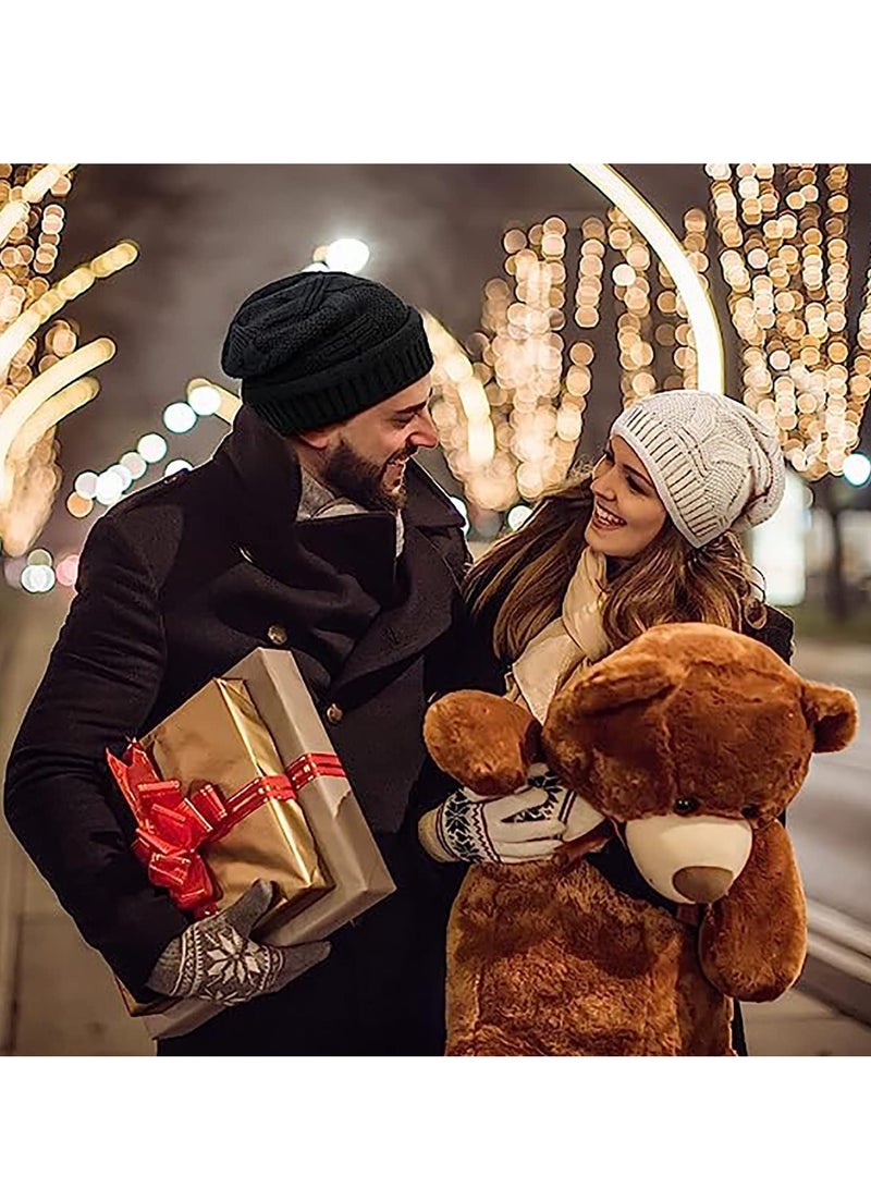 قبعات بوني غير محددة الحجم 2 عبوة للموضة الشتوية - Image 4