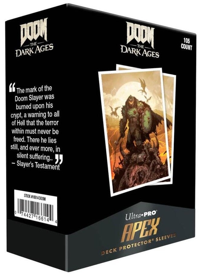 أغطية بطاقات Ultra Pro Doom The Dark Ages، 105 قطعة، أغطية حماية APEX للبطاقات - Wraith