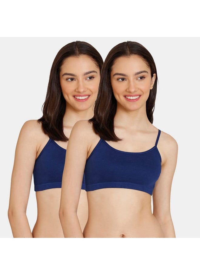 zivame Set of 2 - Zivame Solid Non-Wired Non-Padded Bra  - Image 1