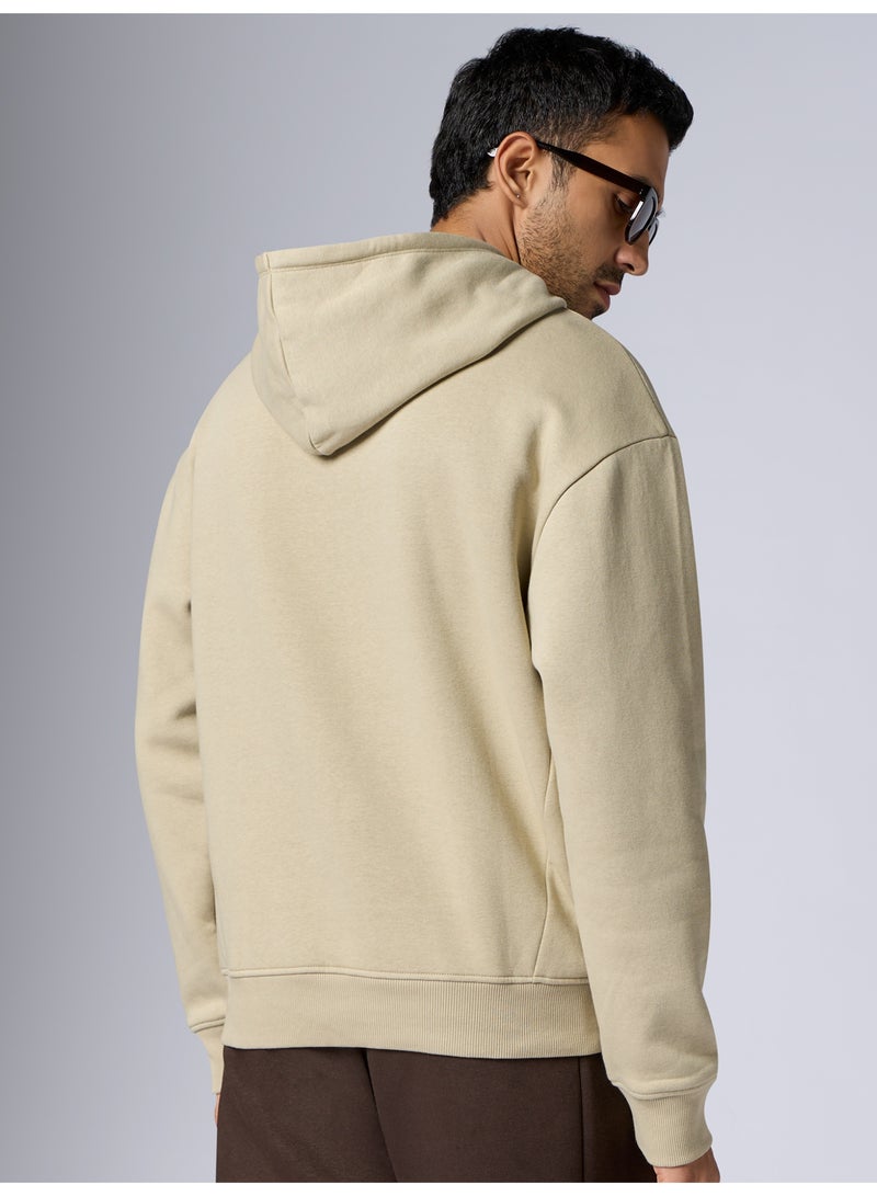 اكس واي اكس اكس سويت شيرت بقلنسوة من إنتلي سموث بالس تيري قطني بأكمام طويلة ومقاس كبير للرجال - Image 2