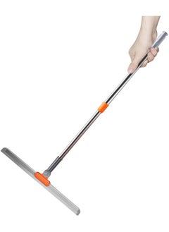 Tolenre Floor Squeegee with Long Handle Adjustable 110 cm, Floor Squeegee with 38 cm Silicone Strips, Floor Washer with 180 Degree Rotating Squeegee for Cleaning Garage, Shower, Bathroom, Kitchen