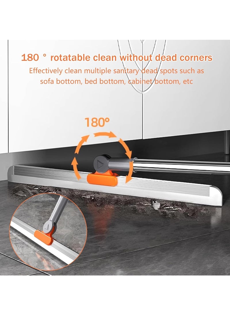 Generic - Tolenre Floor Squeegee with Long Handle Adjustable 110 cm, Floor Squeegee with 38 cm Silicone Strips, Floor Washer with 180 Degree Rotating Squeegee for Cleaning Garage, Shower, Bathroom, Kitchen - Image 1