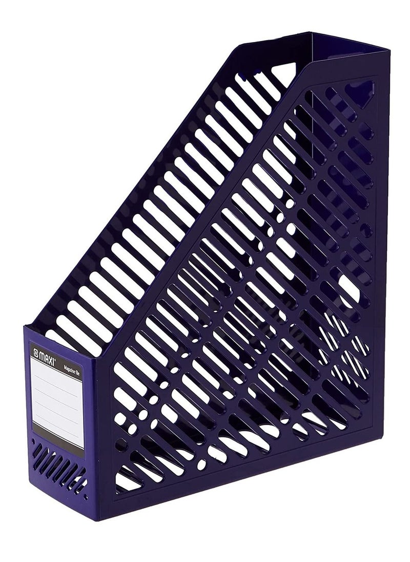 Maxi 6-Piece A4 Size Plastic Magazine Holder Blue  - Image 2