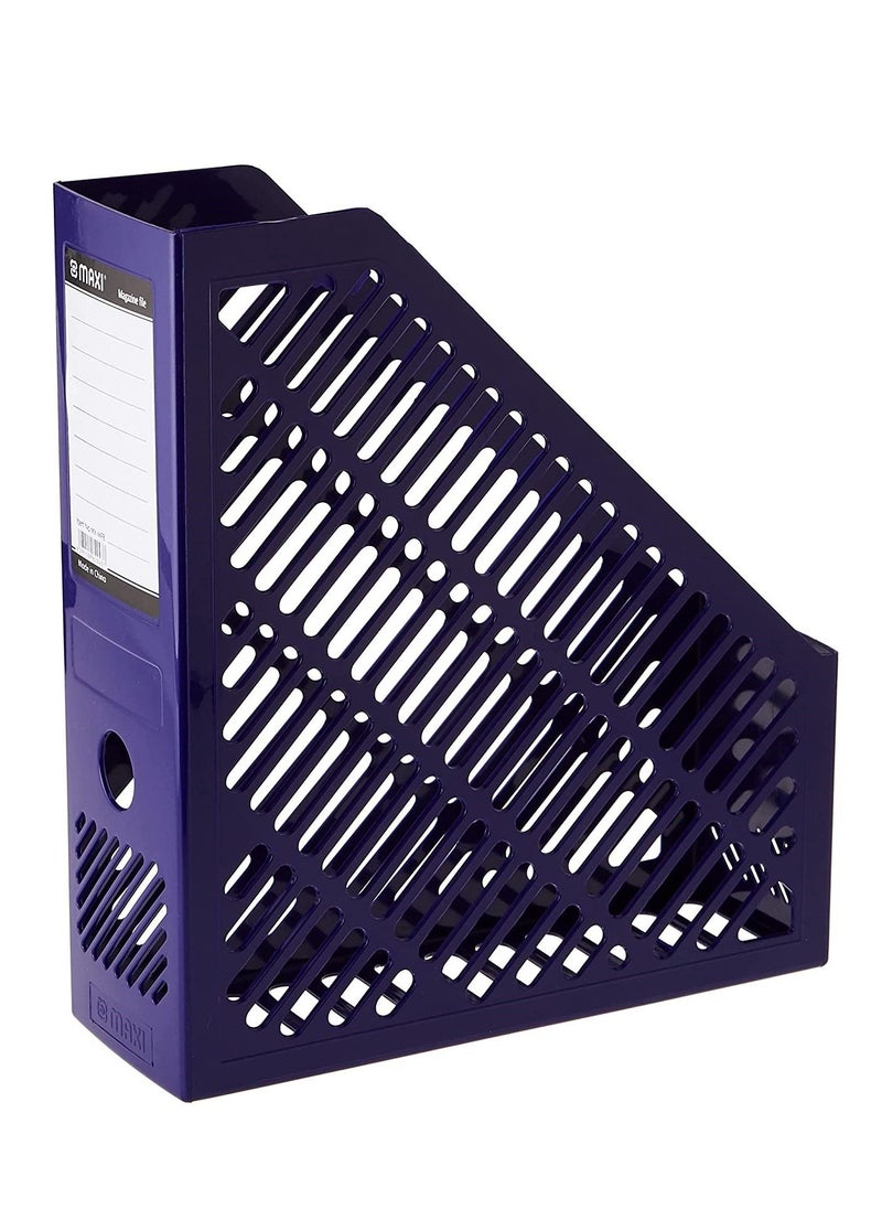 Maxi 6-Piece A4 Size Plastic Magazine Holder Blue  - Image 3