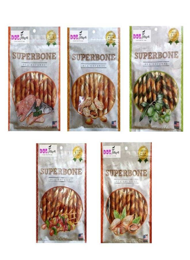 DOGTOWN Superbone Bone for Dogs | All Natural Flavour Chicken Sticks | Natural & Safe [ All Flavour ] (Stickes) - Image 1