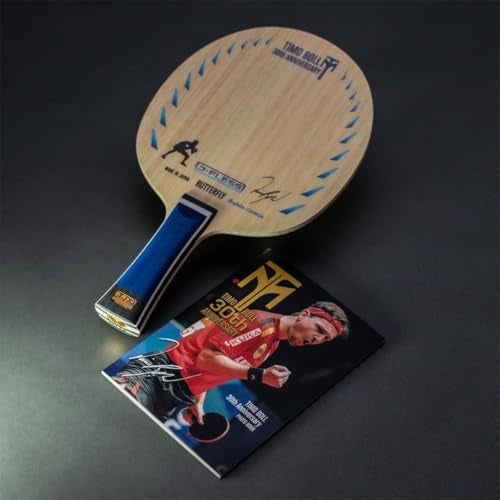 Butterfly, Timo BOLL 30TH Anniversary Edition FL 5 Ply Wood + 2 Super Arylate- Carbon, Table Tennis, Table Tennis Ply, Brown - Image 5