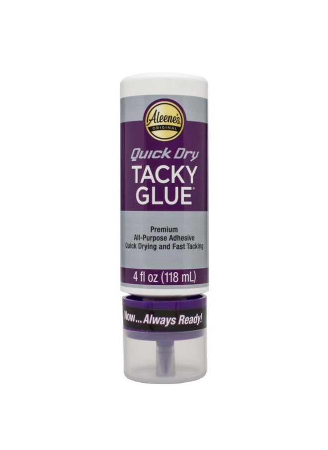 Aleene's 33147 Quick Dry Tacky Always Ready Adhesives 4 Oz.  - Image 1