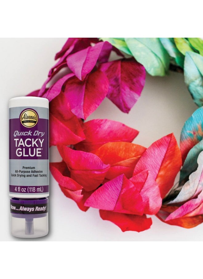 Aleene's 33147 Quick Dry Tacky Always Ready Adhesives 4 Oz.  - Image 5